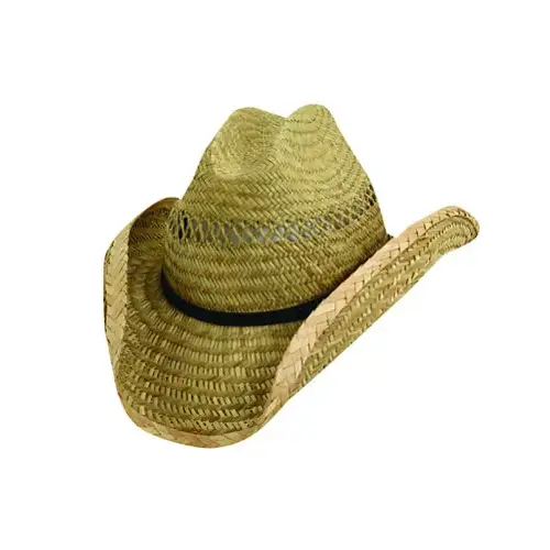 Men's Western Straw Hat Assortment, 3-In. Brim - pack of 12