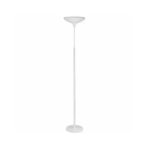 LED Floor Lamp Torchiere, Dimmable, Matte White, 71-In. LED Floor Lamp Torchiere, Dimmable, Matte White, 71-In.