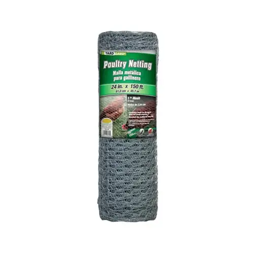 Galvanized Poultry Netting, 1-In. Mesh, 24-In. x 150-Ft. Galvanized Poultry Netting, 1-In. Mesh, 24-In. x 150-Ft.