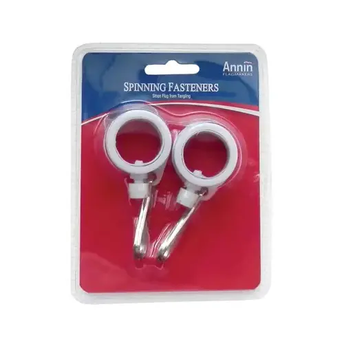Flag Fastener, Spinning, 1-In Pair
