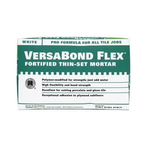 Versa Bond 25-Lb. White Flex Thin Set Mortar Versa Bond 25-Lb. White Flex Thin Set Mortar