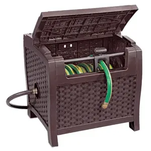 Suncast PTW175 Slidetrak Hose 175 Ft. x 5/8 In. Brown Resin Hideaway Hose Reel