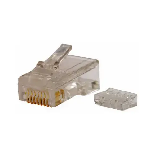 Modular Plug, RJ-45 Connector, 8 -Contact, 8 -Position - pack of 8 Modular Plug, RJ-45 Connector, 8 -Contact, 8 -Position - pack of 8