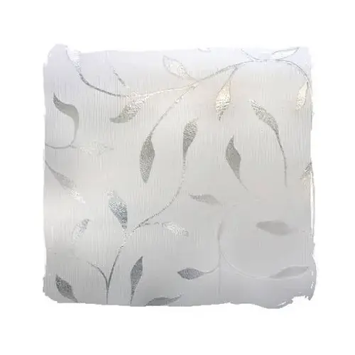 Window Film, 36 in L, 24 in W, Etched Leaf Pattern