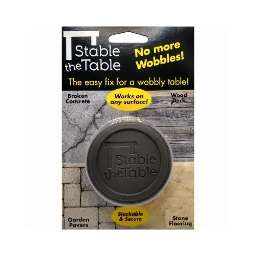 Table Wobble Fixer, Gray, Round - pack of 4 Table Wobble Fixer, Gray, Round - pack of 4