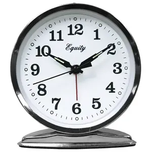 La Crosse 24014 Equity Wind-Up Alarm Clock, Loud Bell, Chrome