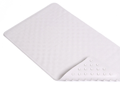 KITTRICH CORP. BMAT-C4K04-04 Bath Mat, Shells, White Rubber, 16 x 28-In.
