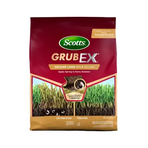 GrubEx1 Season Long Grub Killer, Solid, Spreader Application, Lawns, 14.35 lb Bag Gray/Tan