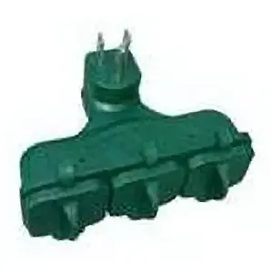 KAB ENTERPRISE CO LTD CT-097GRN 3-Outlet Adapter, Outdoor, Green