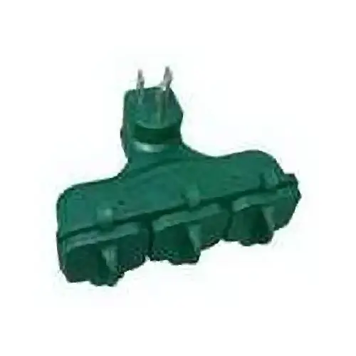 3-Outlet Adapter, Outdoor, Green