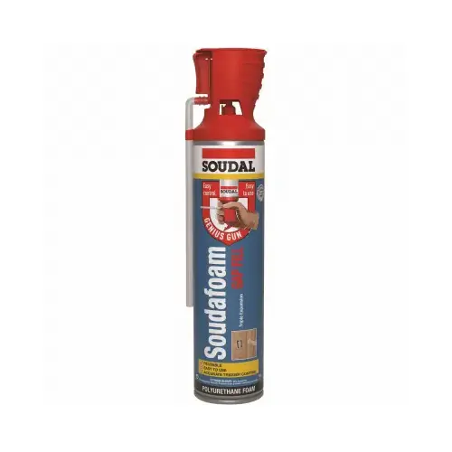 SoudaFoam Gap Fill Foam, High Expansion, 20 oz. Genius Gun Champagne
