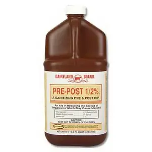 Dairyland Brand 1244010 Sanitizing Cow Teat Dip, Pre-Post, 1-Gallon