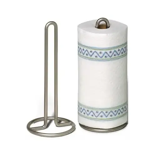Euro Paper Towel Holder, Satin Nickel