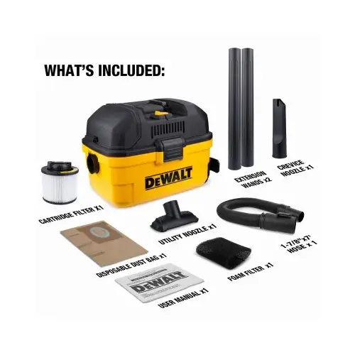 4 Gallon Poly Wet/Dry Vacuum 4 Gallon Poly Wet/Dry Vacuum