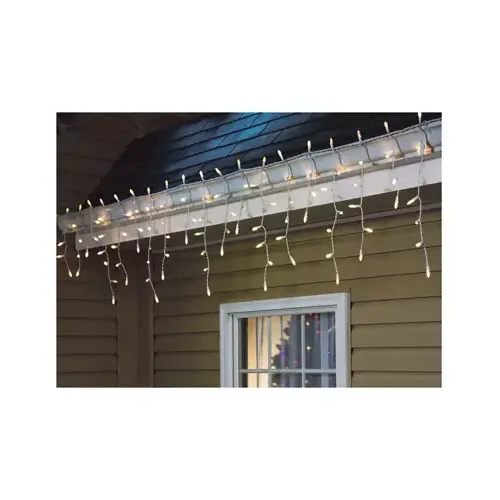 LED Icicle Lights, Warm White, 105-Ct.