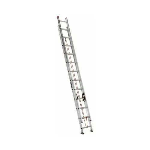 Extension Ladder, 286 in H Reach, 200 lb, 1-1/2 in D Step, Aluminum Extension Ladder, 286 in H Reach, 200 lb, 1-1/2 in D Step, Aluminum