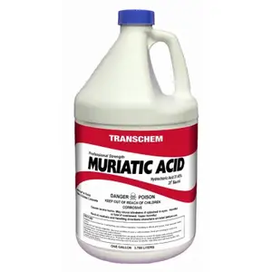 SUNBELT CHEMICALS CORP 00001-XCP4 MA1 Muriatic Acid, Liquid, Acrid, Pungent, Clear, 1 gal, Bottle - pack of 4