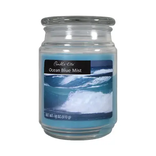 CANDLE OCEAN BLUE MIST 18OZ - pack of 4 CANDLE OCEAN BLUE MIST 18OZ - pack of 4