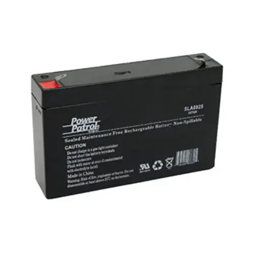 Sealed Lead Acid Battery, 6-Volt, 7-Amp
