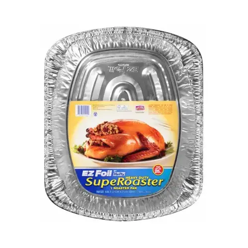 EZ Foil Roaster Pan, Holds 25-Lbs., 16.5 x 2.5-In.