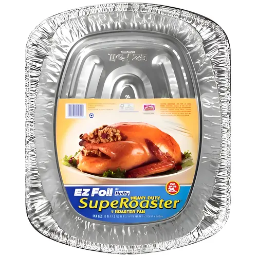 EZ Foil Roaster Pan, Holds 25-Lbs., 16.5 x 2.5-In. EZ Foil Roaster Pan, Holds 25-Lbs., 16.5 x 2.5-In.