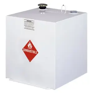 JOBOX 485000 Liquid Transfer Truck Tank, White Steel, 50 Gallons
