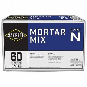 SAKRETE OF NORTH AMERICA 65306214 Mortar Mix, Type N, 60-Lbs.