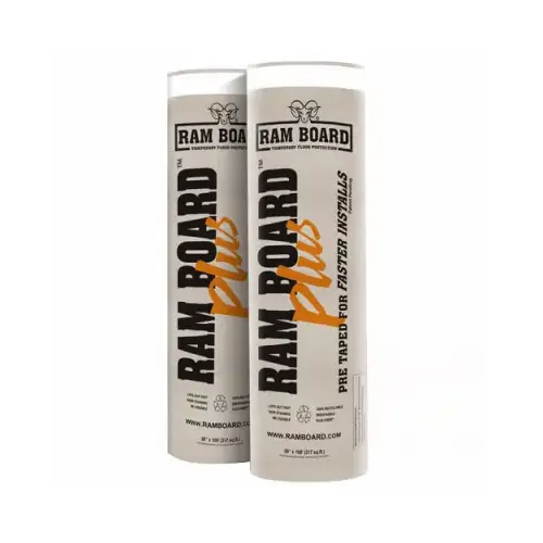 Ram Board RB PLUS 38-100 Protective Floor Cover, 100 ft L, 38 in W, Fiber