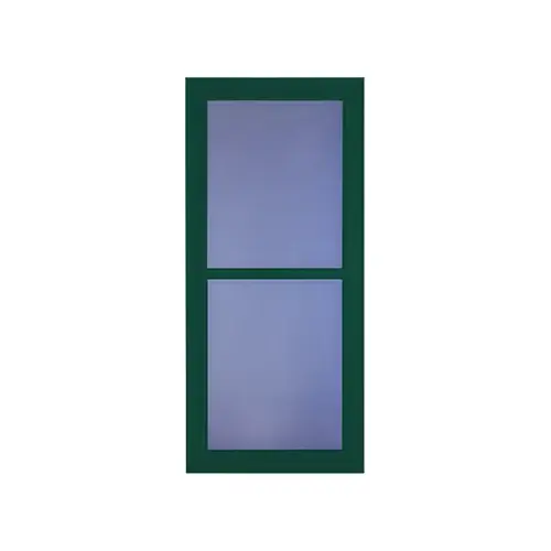 Easy Vent Selection Storm Door, Full-View Glass, Green, 36 x 81-In.