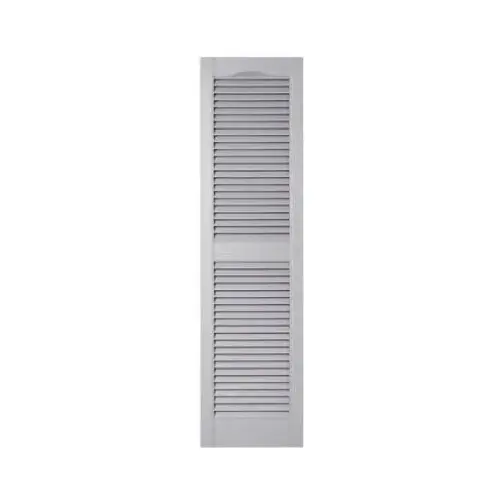 15 x 55-In. Paintable Louvered Shutters, Pair