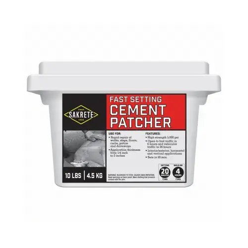Fast Setting Cement Patcher, 10-Lbs.
