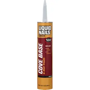 Liquid Nails CB-10 Cove Base and Stair Tread Adhesive, Tan, 10 oz Cartridge