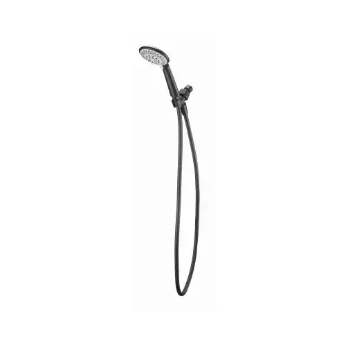 Showerhead, Handheld, 5 Settings, Chrome Plastic Showerhead, Handheld, 5 Settings, Chrome Plastic