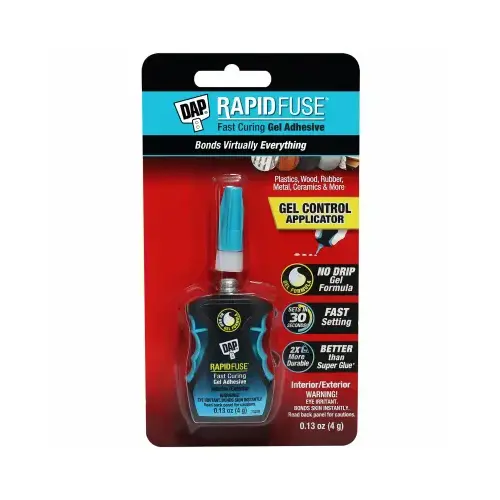RapidFuse Fast Curing Gel with Gel Control Applicator, Clear, 0.13 oz RapidFuse Fast Curing Gel with Gel Control Applicator, Clear, 0.13 oz