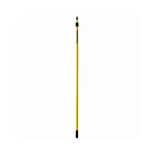 Pro-Pole Extension Pole, 1-1/4 in Dia, 6.1 to 11.3 ft L, Fiberglass/Rubber, Fiberglass Handle