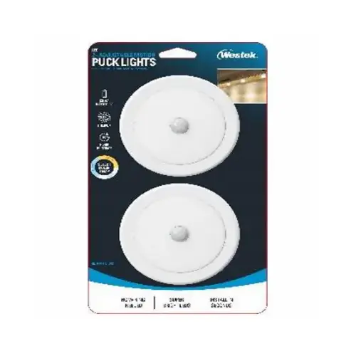 LED Motion- Sensor Puck Light, Adjustable Light pair LED Motion- Sensor Puck Light, Adjustable Light pair