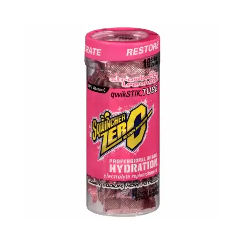 Qwik Stik Electrolyte Drink Mix Powder Packs, Strawberry Lemonade pack of 10 Qwik Stik Electrolyte Drink Mix Powder Packs, Strawberry Lemonade pack of 10