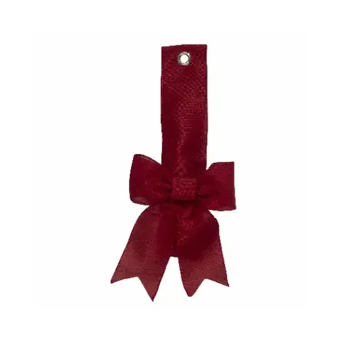 Wreath Hanger, Red Linen Ribbon, 34 In.