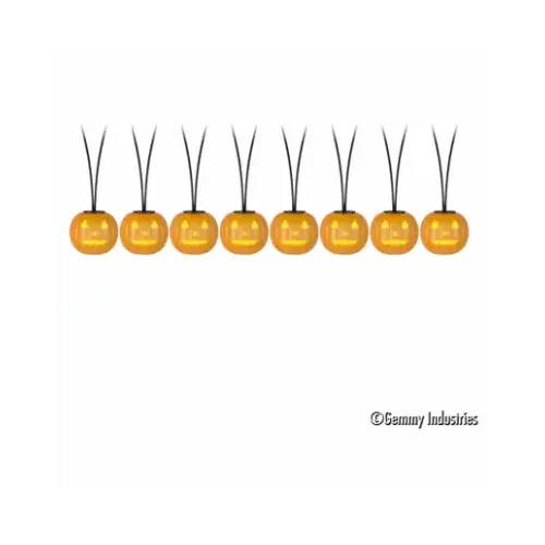 EmoteGlow Musical Halloween String Lights, 8 Singing Bulbs, Jack O' Lantern or Ghost EmoteGlow Musical Halloween String Lights, 8 Singing Bulbs, Jack O' Lantern or Ghost