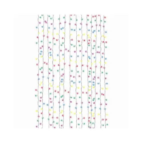 Christmas Micro Icicle Lights, 8 Functions, Multi Color, 500 Lights