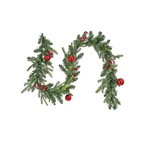 Feel Real Scotch Creek Fir Artificial Christmas Garland, 50 Warm White LED Lights, 10 In. x 6 Ft. Feel Real Scotch Creek Fir Artificial Christmas Garland, 50 Warm White LED Lights, 10 In. x 6 Ft.