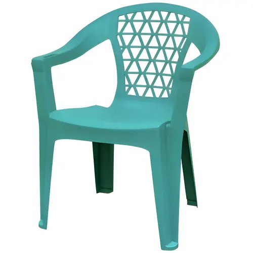Adams PENZA 8220-94-3902 Stack Chair, 24.7 in W, 23 in D, 32 in H, Polypropylene, Teal