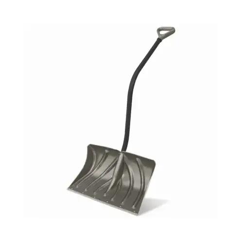 20-In. Poly Snow Shovel/Pusher, Ergonomic D-Grip Handle