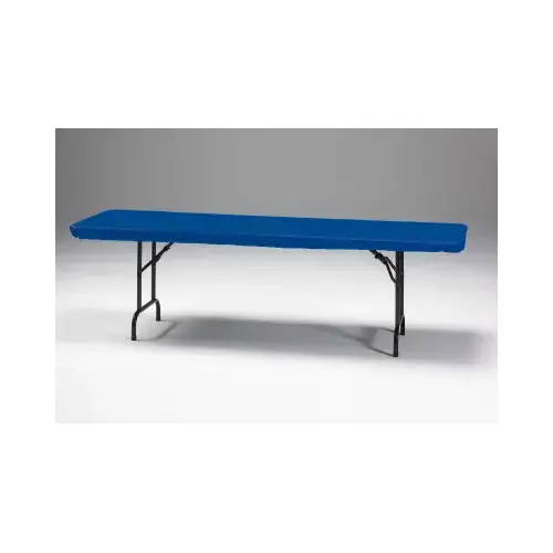 Stay-Put Table Cover, Royal Blue, 8 Ft.