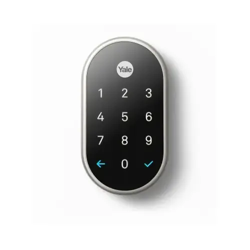 Nest x Yale Weave Lock Bundled with Nest Connect Satin Nickel Finish