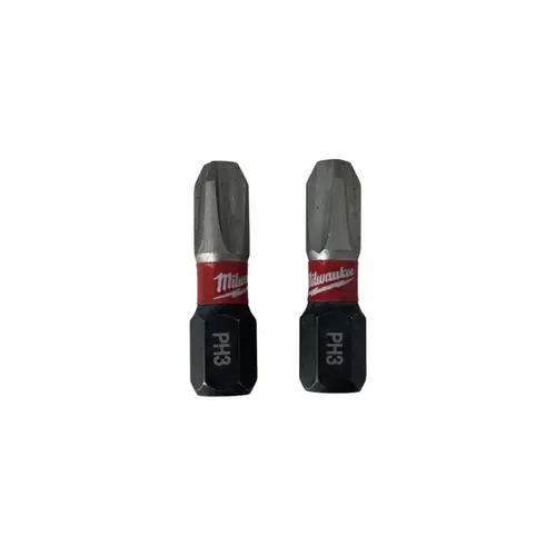 #3 Phillips Shockwave Insert Bit - Pair Black Phosphate