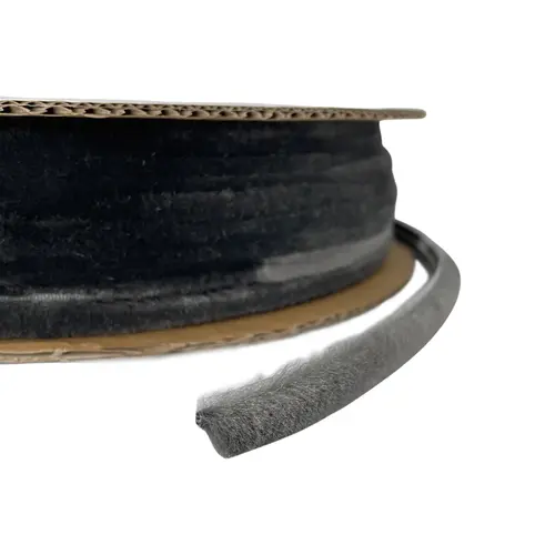 100ft Roll High Density Window Pile, 0.350" Pile Height, 0.270" Backing Width-Gray