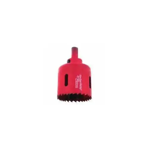 Hole Saw, 2-5/8 in Dia, 1-15/16 in D Cutting, 3/8 in Arbor, 4/6 TPI, HSS Cutting Edge Red