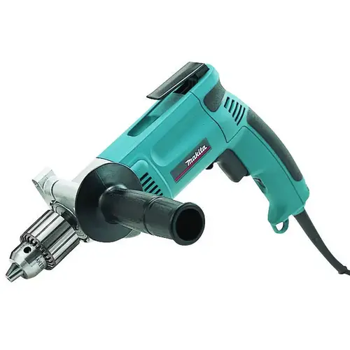 Electric Drill, 7 A, 1/2 in Chuck, Keyed Chuck, 8 ft L Cord Blue