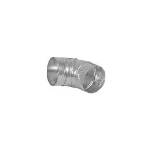 Vent Elbow, 4 in Connection, Aluminum Silver Vent Elbow, 4 in Connection, Aluminum Silver